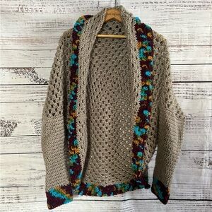 Handmade Crocheted Cardigan/Shawl